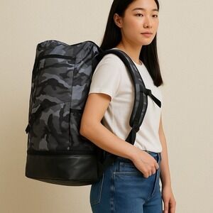 NIKE Sport All Over Print Golf Backpack, Anthracite/Black/Anthracite Minor Flaws